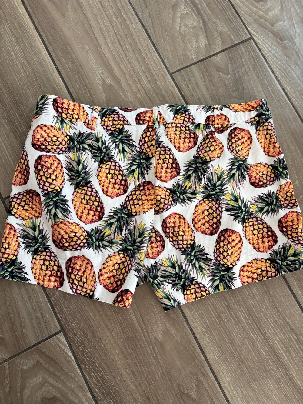 Nicole Miller lightweight cotton Pineapple Print Women’s Summer Shorts Size 10 - Picture 7 of 7